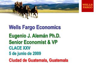 Wells Fargo Economics Eugenio J. Alemán Ph.D. Senior Economist &amp; VP CLACE XXV 5 de junio de 2009