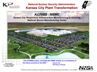 KCRIMS / NSMC Kansas City Responsive Infrastructure Manufacturing & Sourcing