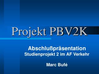 Projekt PBV2K