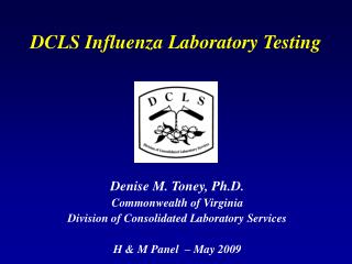 DCLS Influenza Laboratory Testing