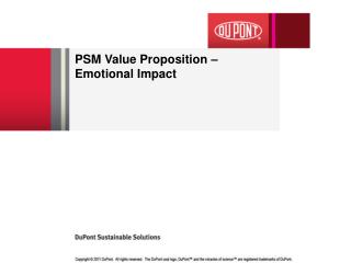 PSM Value Proposition – Emotional Impact