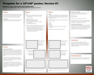 Template for a 32”x40” poster, Version #1