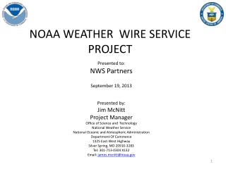 NOAA WEATHER WIRE SERVICE PROJECT