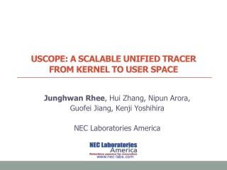 Uscope : A scalable Unified tracer from kernel to user space