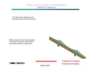 This slide series addresses post spacing and barrier terminal issues.