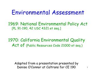Environmental Assessment