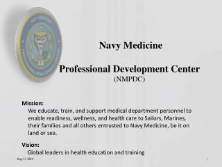 Navy Medicine Professional Development Center (NMPDC)