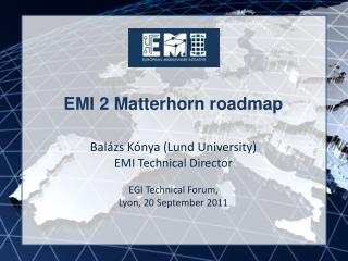 EMI 2 Matterhorn roadmap