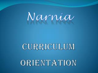 Curriculum Orientation