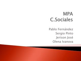 MPA C.Sociales