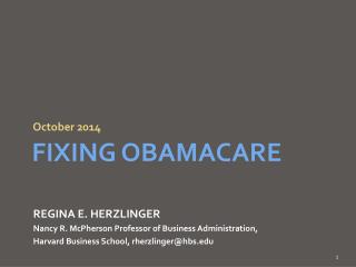 Fixing obamacare