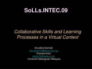 SoLLs.INTEC.09