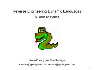 Reverse Engineering Dynamic Languages A Focus on Python