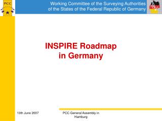 INSPIRE Roadmap in Germany