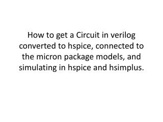 First we need a verilog file.