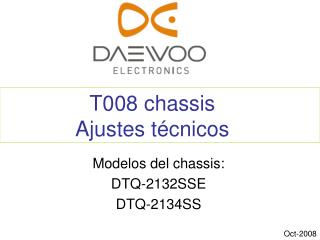 T008 chassis Ajustes técnicos