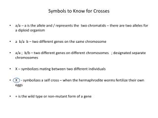 Symbols to Know for Crosses