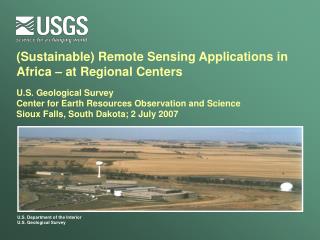 (Sustainable) Remote Sensing Applications in Africa – at Regional Centers