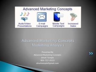 Advanced Marketing Concepts Marketing Analysis
