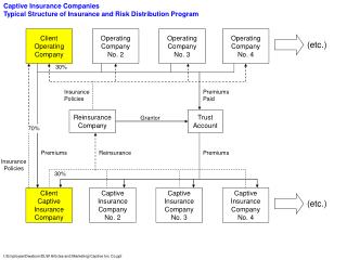 Captive Insurance Companies Typical Structure of Insurance and Risk Distribution Program