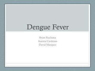 Dengue Fever