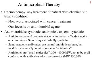 Antimicrobial Therapy