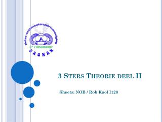 3 Sters Theorie deel II