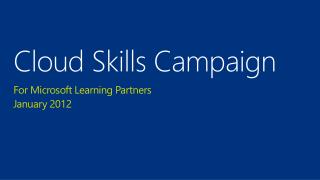 Cloud Skills Campaign