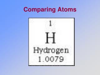 Comparing Atoms
