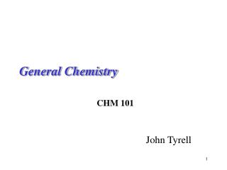 General Chemistry