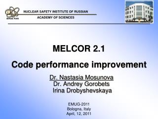 MELCOR 2.1 Code performance improvement