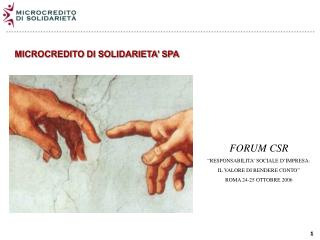 MICROCREDITO DI SOLIDARIETA’ SPA