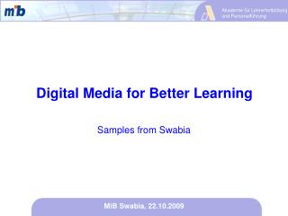 Digital Media for Better Learning