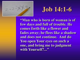 Job 14:1-6
