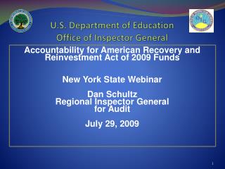 U.S. Department of Education Office of Inspector General