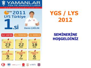 YGS / LYS 2012