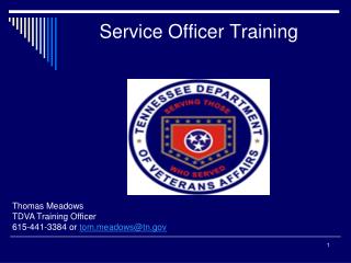 Service Officer Training