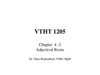 VTHT 1205