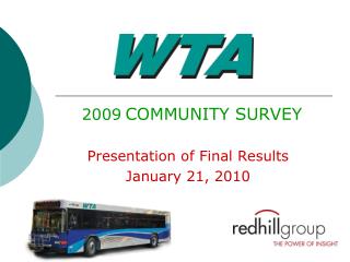 2009 COMMUNITY SURVEY Presentation of Final Results January 21, 2010