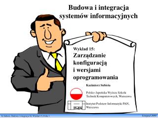 Budowa i integracja systemów informacyjnych