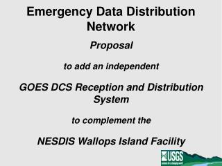 Emergency Data Distribution Network