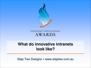 What do innovative intranets look like?