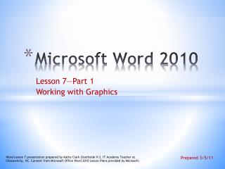 Microsoft Word 2010