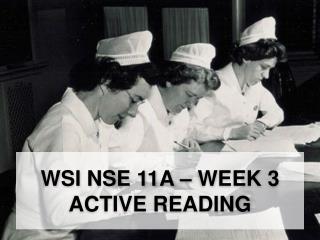 Wsi NSE 11A – Week 3 Active reading