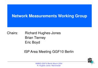 Network Measurements Working Group