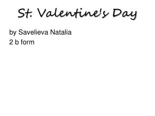 St. Valentine's Day