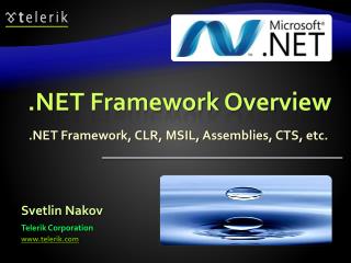 .NET Framework Overview