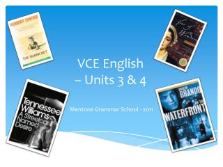 VCE English – Units 3 &amp; 4