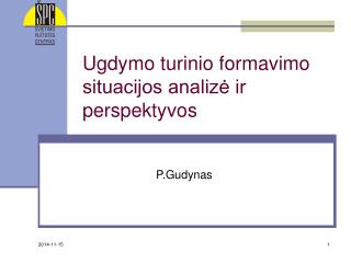 Ugdymo turinio formavimo situacijos analizė ir perspektyvos