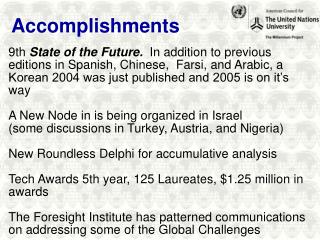 Accomplishments